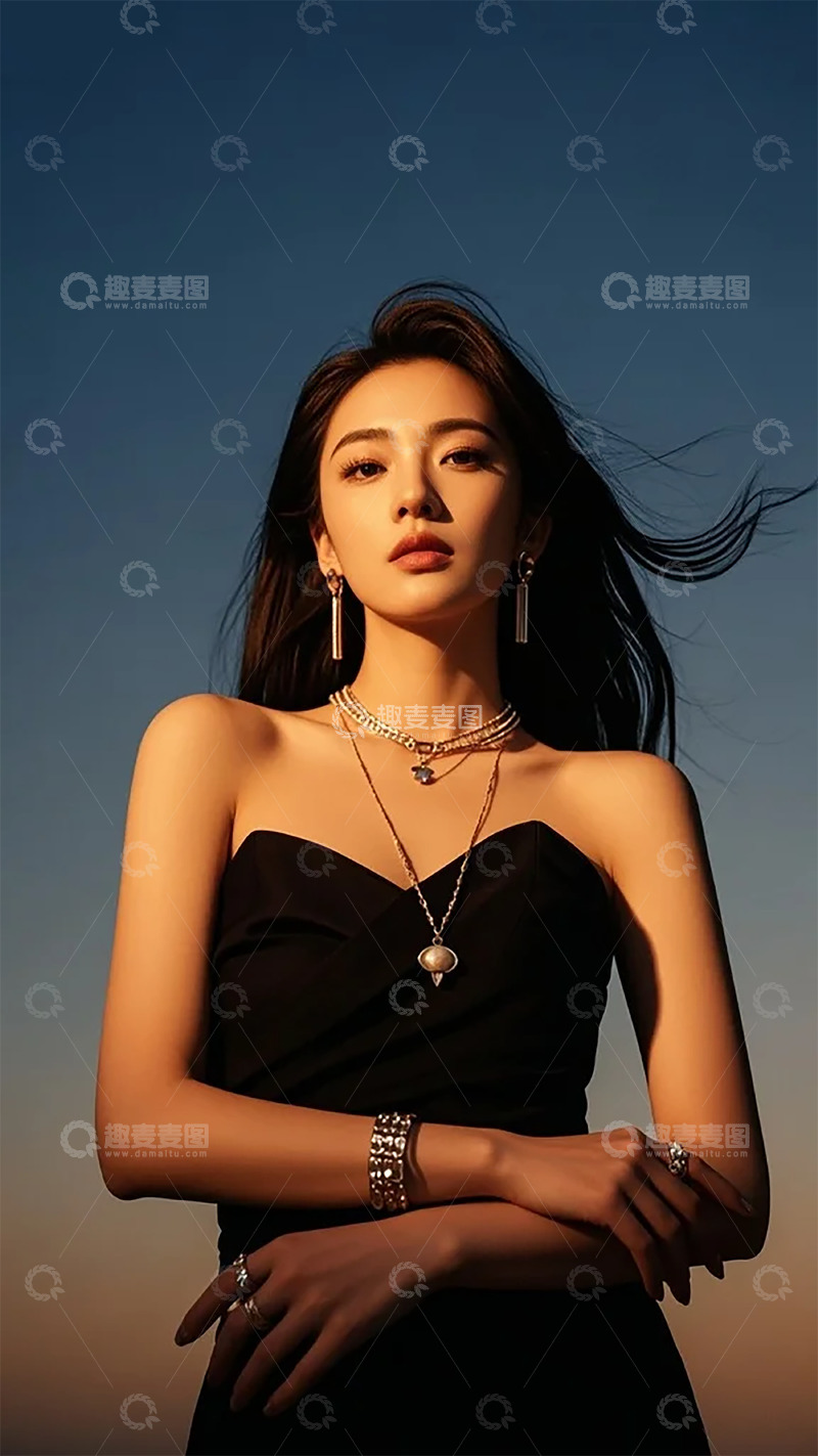 高清大图下载【趣麦麦图】优雅女性时尚珠宝写真