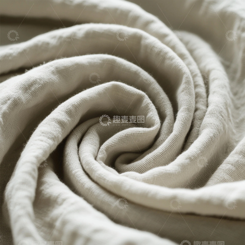 高清大图下载【趣麦麦图】柔软织物螺旋特写