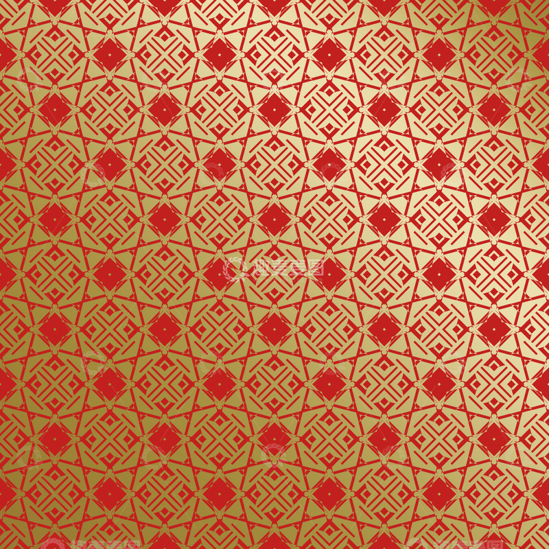 源文件下载【趣麦麦图】-红金中式喜庆花纹背景625