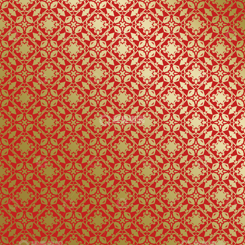 源文件下载【趣麦麦图】-红金中式喜庆花纹背景623