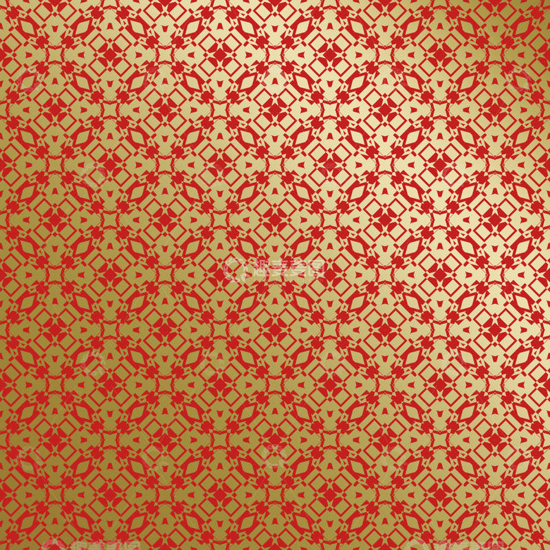 源文件下载【趣麦麦图】-红金中式喜庆花纹背景611