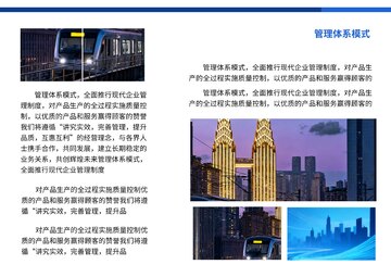 企业管理模式画册设计素材