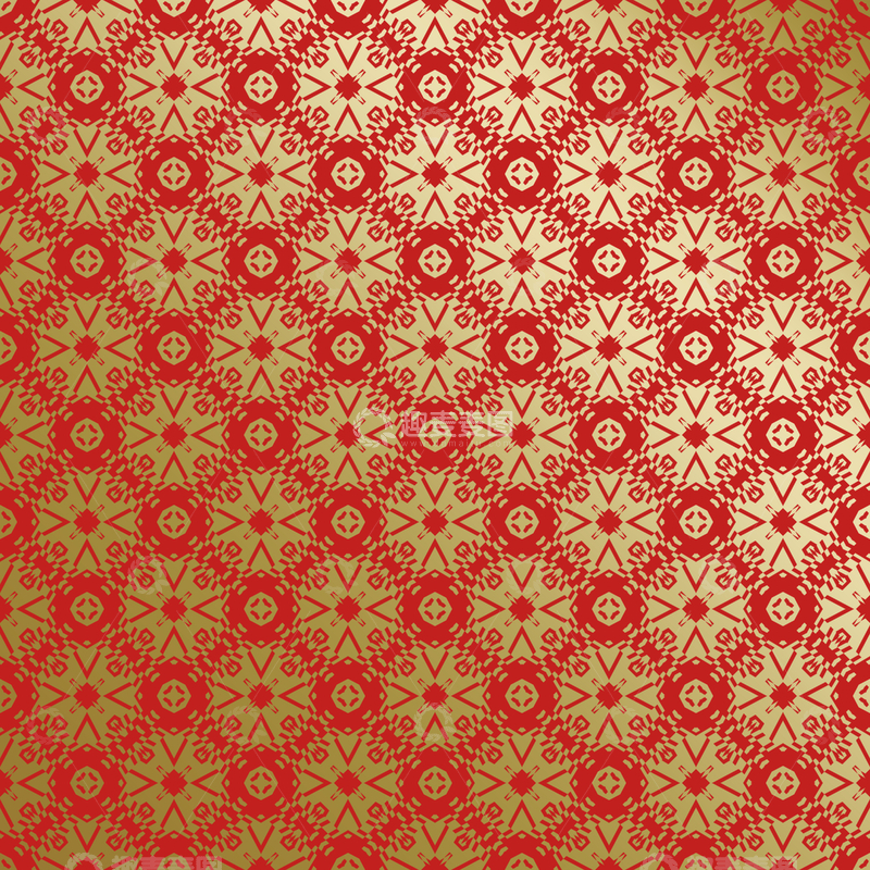 源文件下载【趣麦麦图】-红金中式喜庆花纹背景653