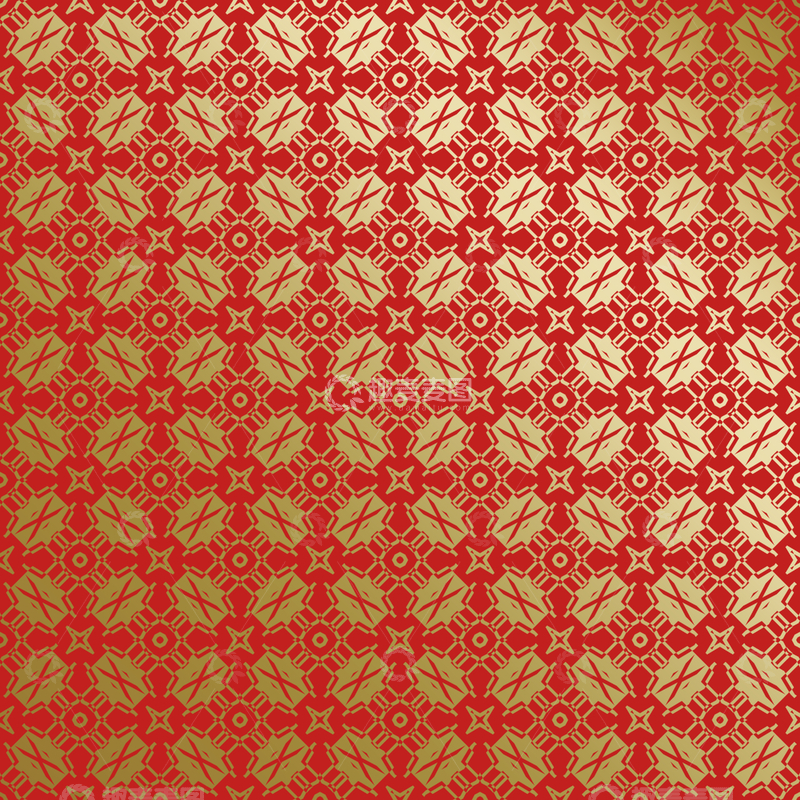 源文件下载【趣麦麦图】-红金中式喜庆花纹背景645