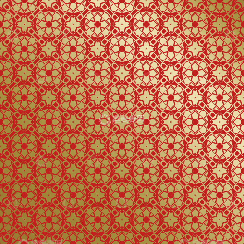 源文件下载【趣麦麦图】-红金中式喜庆花纹背景632