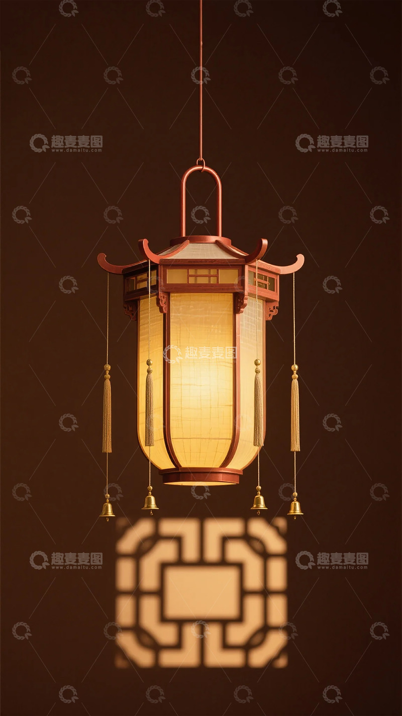 高清大图下载【趣麦麦图】中式古典吊灯设计