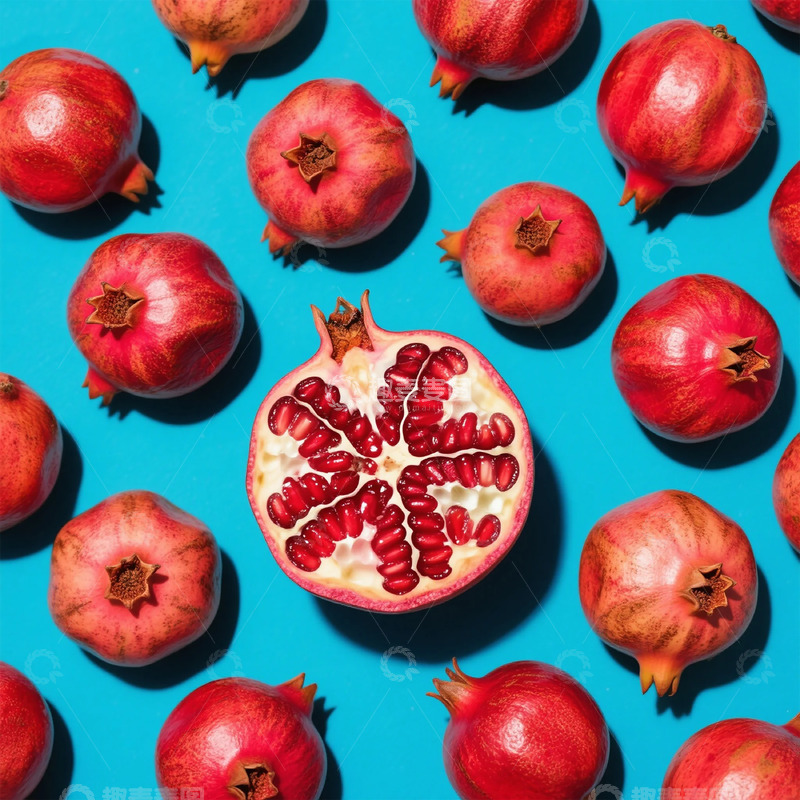高清大图下载【趣麦麦图】鲜艳石榴创意摄影