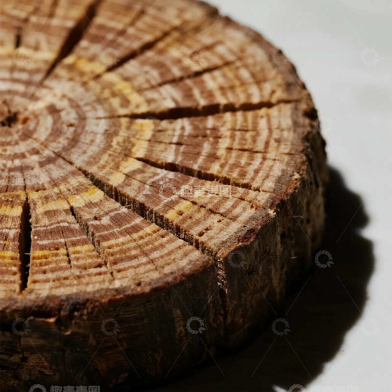 高清大图下载【趣麦麦图】木纹截面特写摄影素材