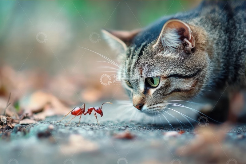 高清大图下载【趣麦麦图】潜伏者的一只小猫咪