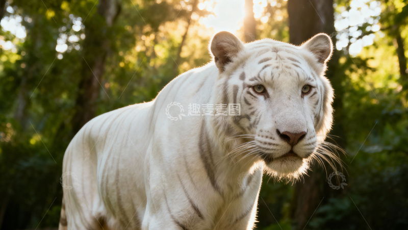 高清大图下载【趣麦麦图】白色老虎004