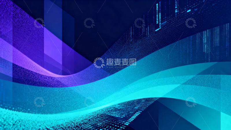 高清大图下载【趣麦麦图】-科技风数据背景003