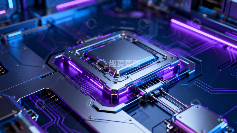 高清大图下载【趣麦麦图】科技风数据背景008