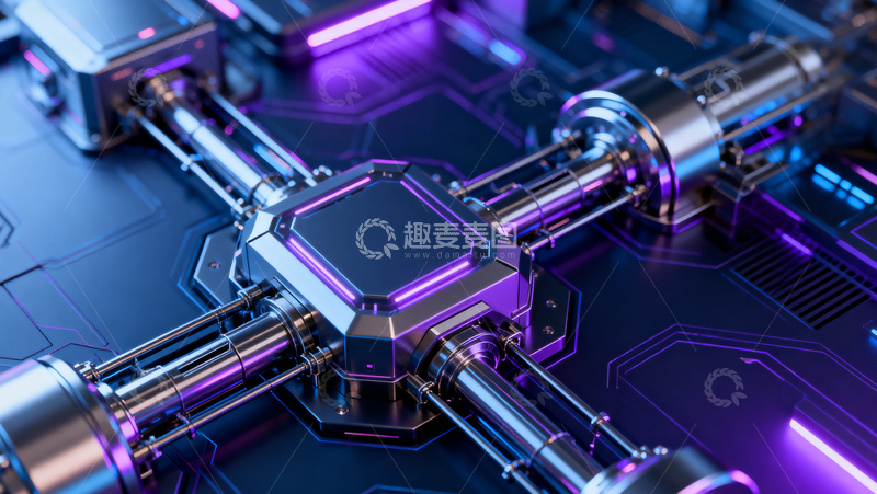 高清大图下载【趣麦麦图】科技风数据背景001