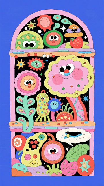 卡通奇幻生物插画