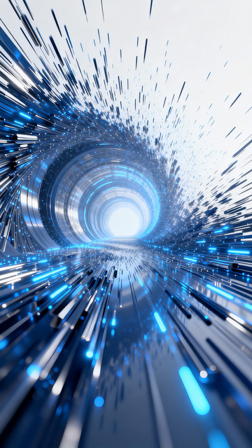 科技隧道光效未来感视觉