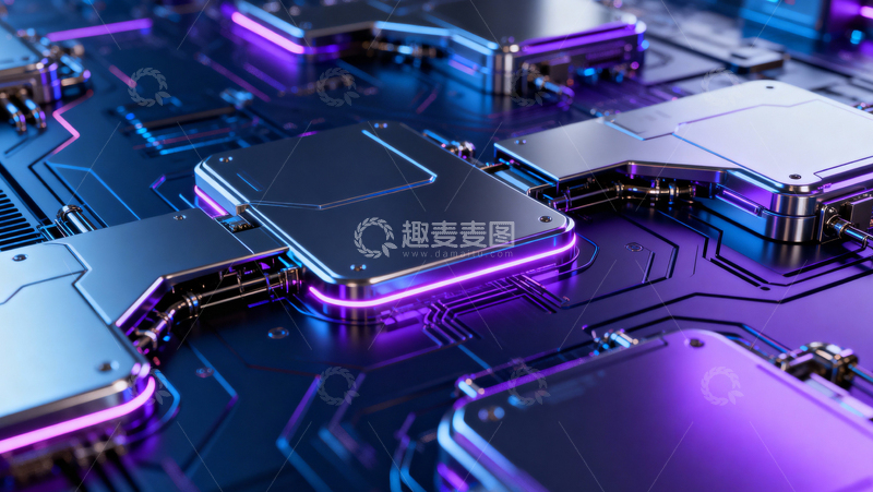 高清大图下载【趣麦麦图】科技风数据背景019