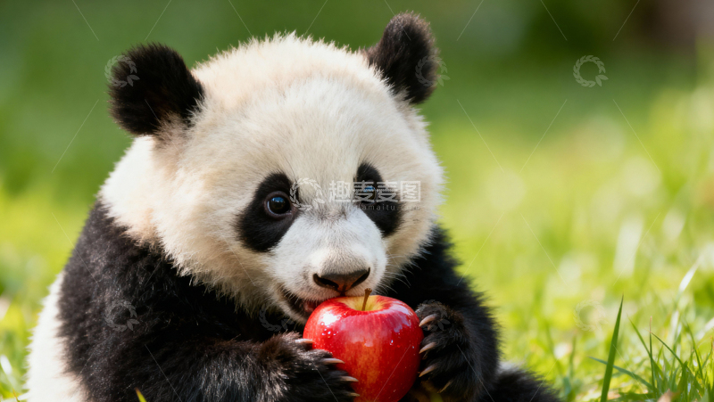 高清大图下载【趣麦麦图】可爱大熊猫012