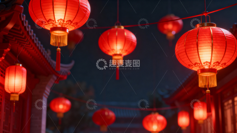 高清大图下载【趣麦麦图】新年元旦春节背景123