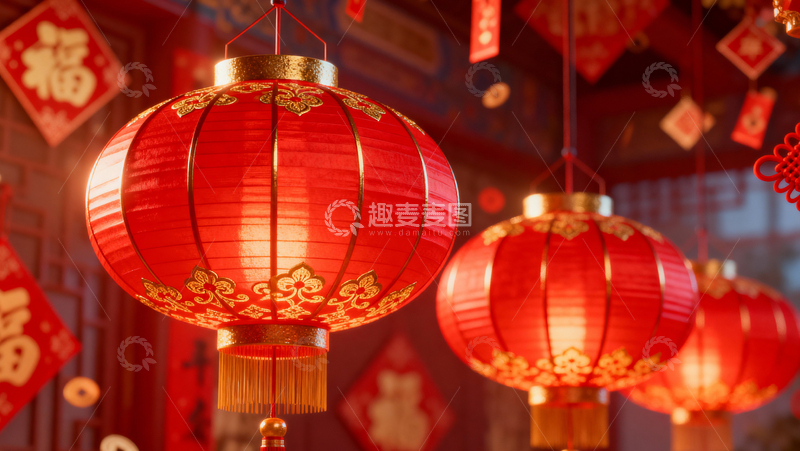 高清大图下载【趣麦麦图】 新年元旦春节背景113