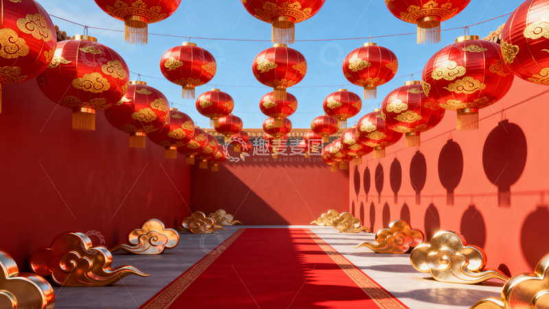 高清大图下载【趣麦麦图】 新年元旦春节背景115