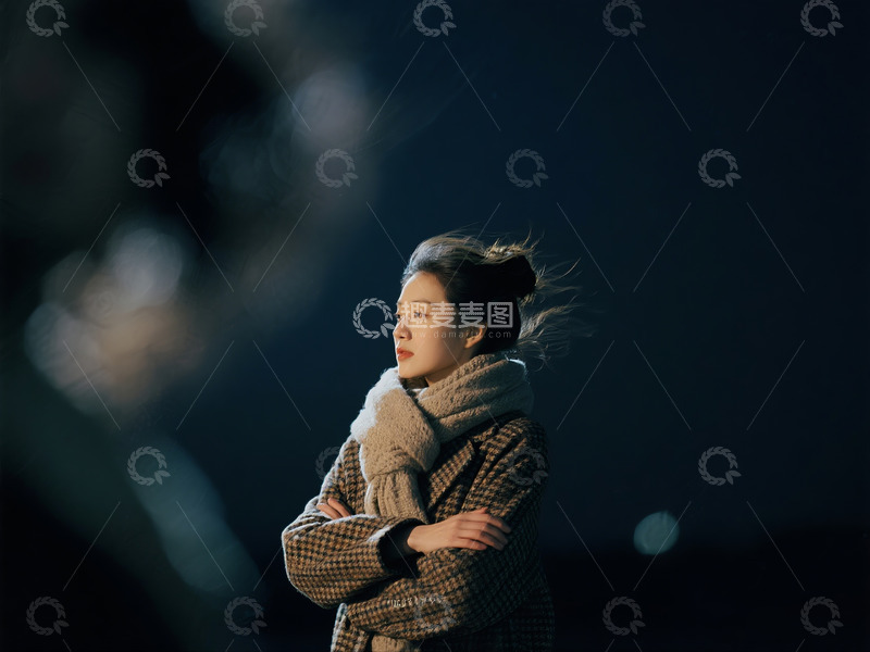 高清大图下载【趣麦麦图】女子头发盘起3