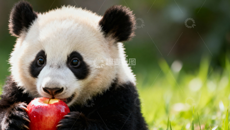 高清大图下载【趣麦麦图】可爱大熊猫014