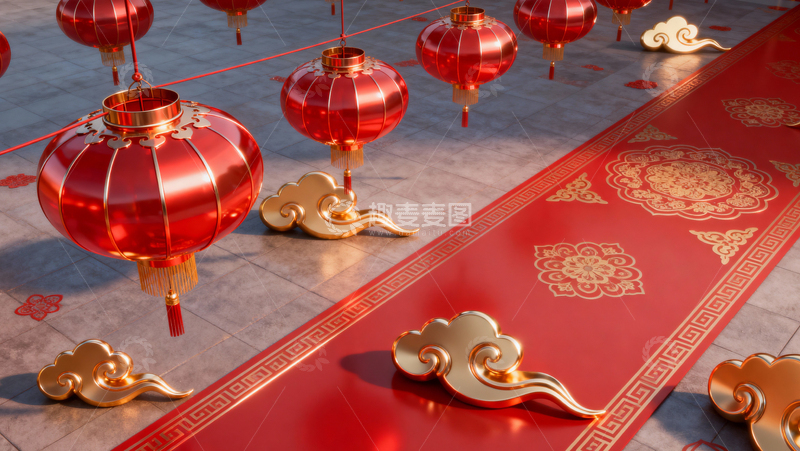 高清大图下载【趣麦麦图】新年元旦春节背景127