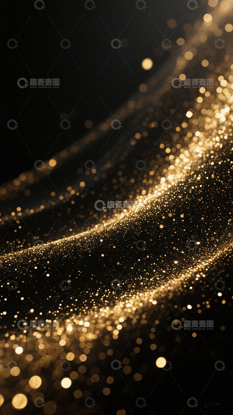 高清大图下载【趣麦麦图】金光闪耀梦幻背景设计