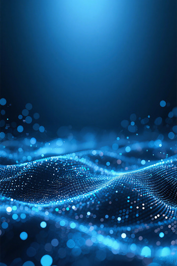 科技感波纹光点背景