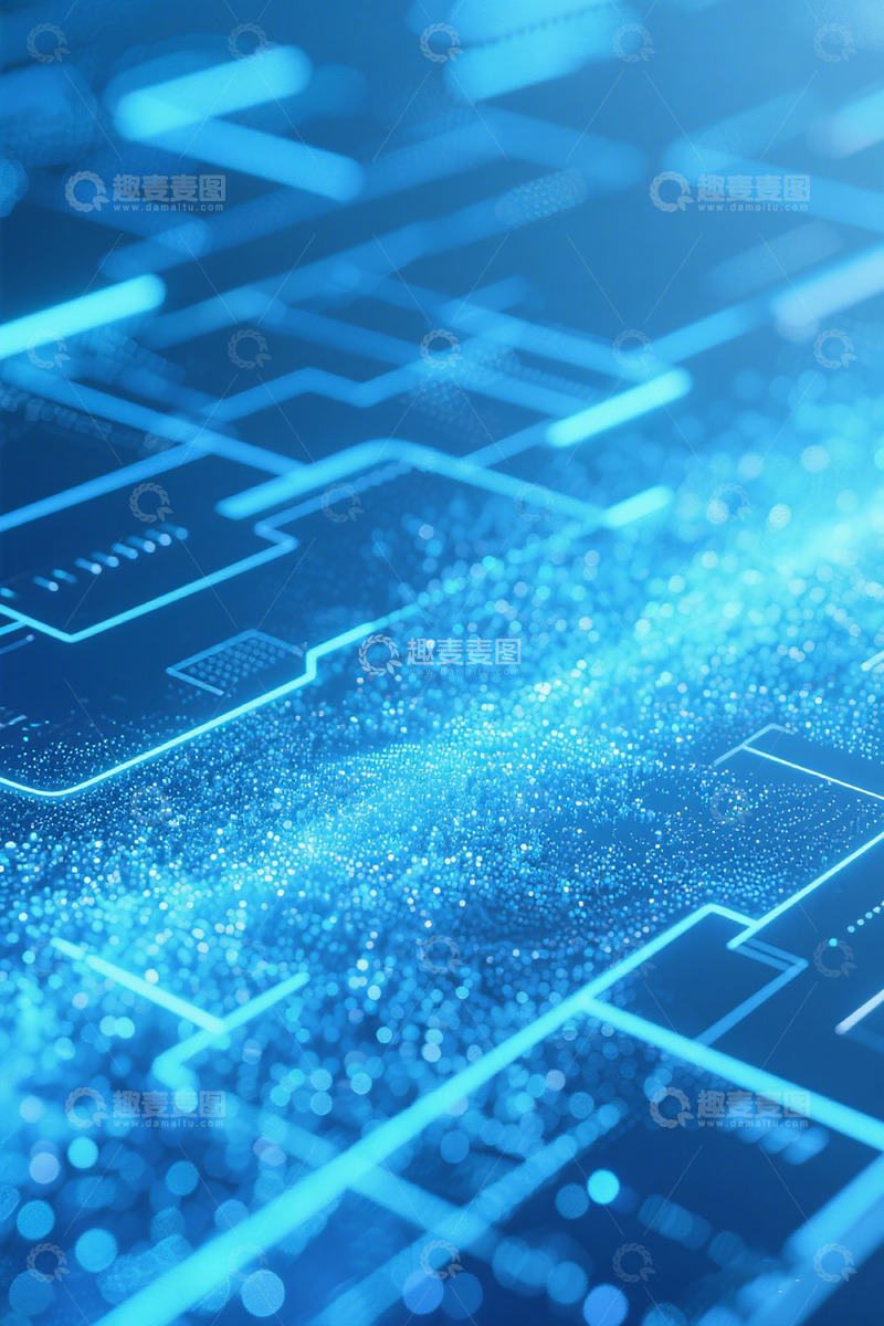 高清大图下载【趣麦麦图】未来科技芯片光效图