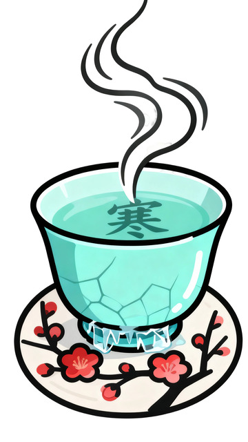冬日茶杯素材
