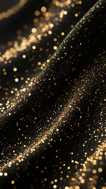 金色星光璀璨背景