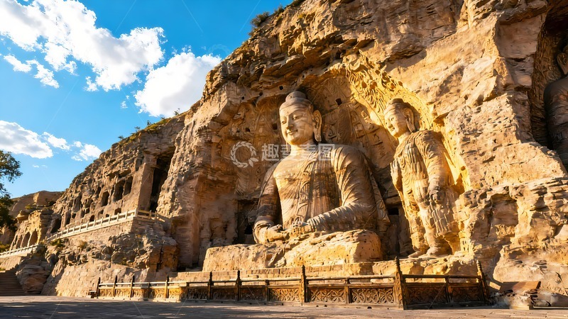 高清大图下载【趣麦麦图】大同云冈石窟