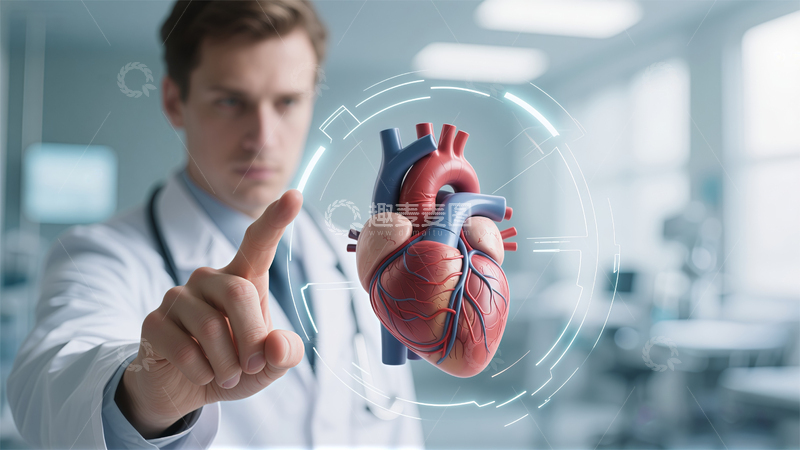 高清大图下载【趣麦麦图】医生高科技心脏模型研究