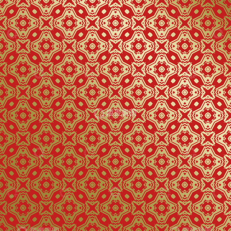 源文件下载【趣麦麦图】红金中式喜庆花纹背景670
