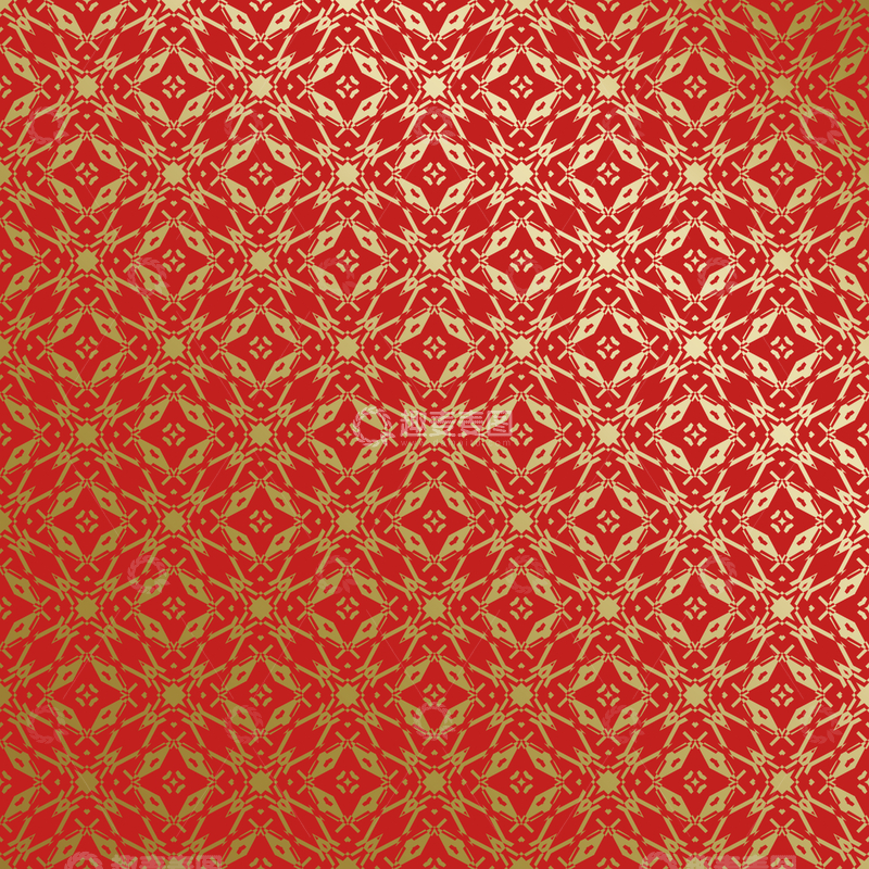 源文件下载【趣麦麦图】红金中式喜庆花纹背景682