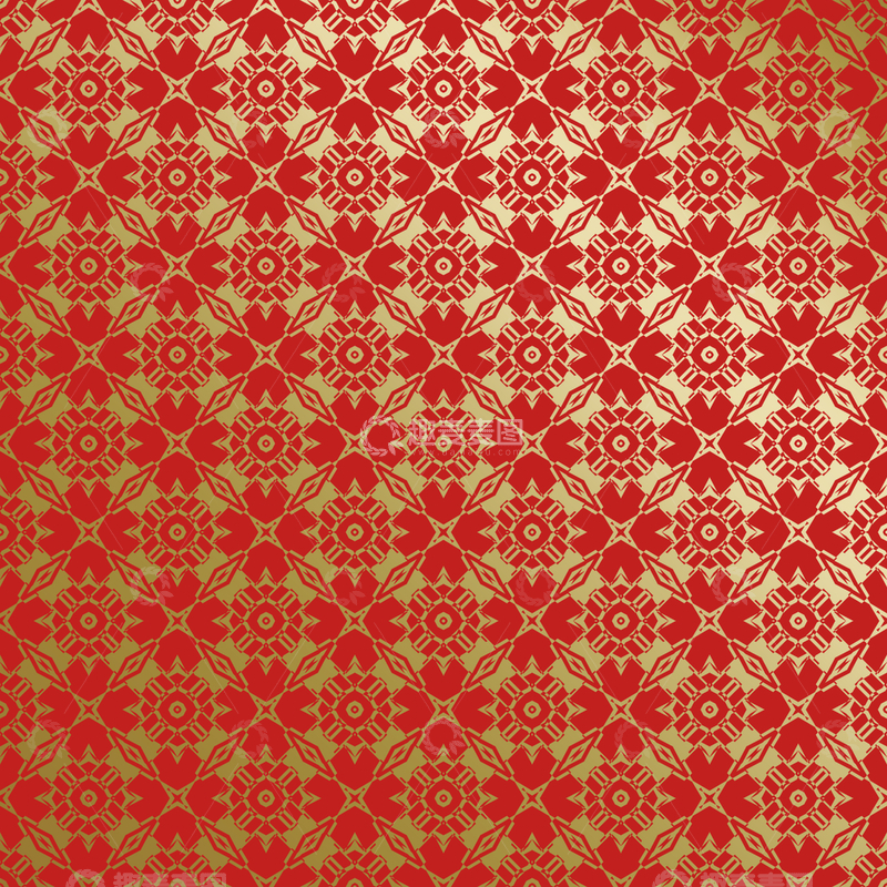 源文件下载【趣麦麦图】红金中式喜庆花纹背景672