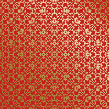 红金中式喜庆花纹背景688