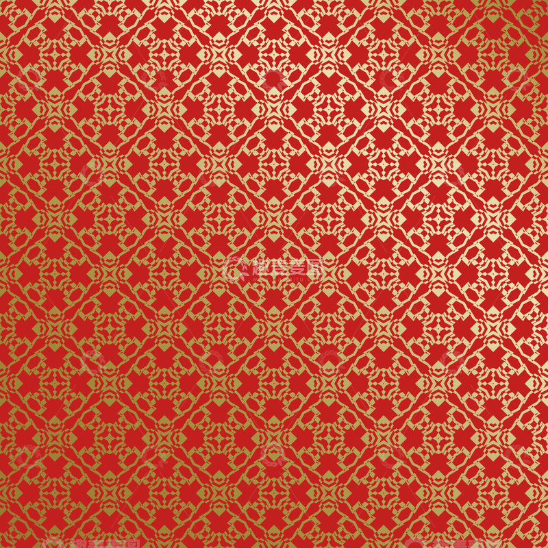 源文件下载【趣麦麦图】红金中式喜庆花纹背景688