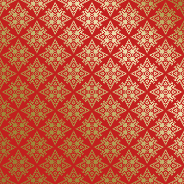 红金中式喜庆花纹背景687