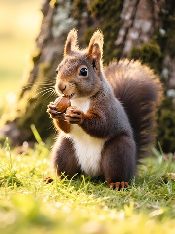 一只可爱的松鼠