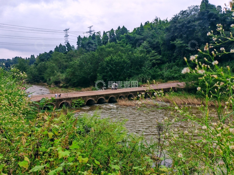 高清大图下载【趣麦麦图】山水小桥流水