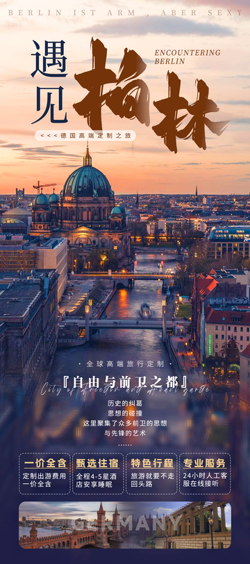德国柏林旅游海报