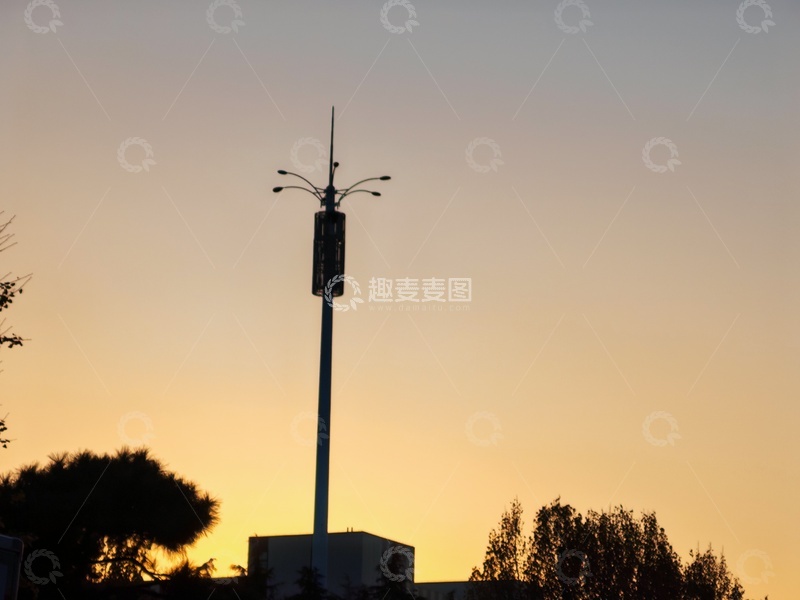 高清大图下载【趣麦麦图】清晨城镇风景图