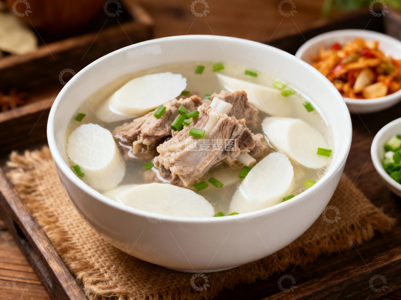 高清大图下载【趣麦麦图】中式排骨汤美食摄影