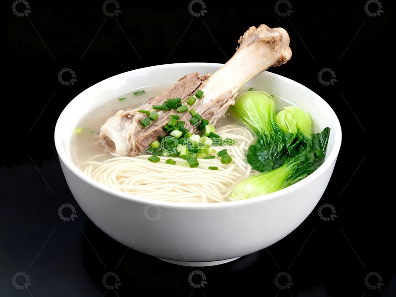 高清大图下载【趣麦麦图】一碗诱人筒骨粉