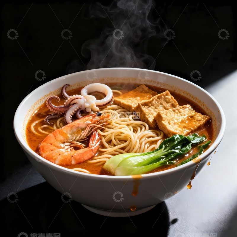 高清大图下载【趣麦麦图】沙茶面厦门美食