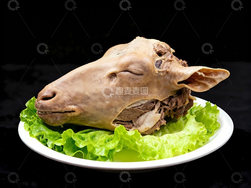 高清大图下载【趣麦麦图】新疆美味羊头