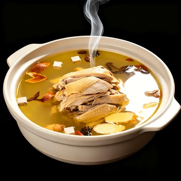 营养药膳鸡摄影