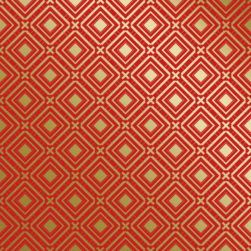 红金中式喜庆花纹背景704